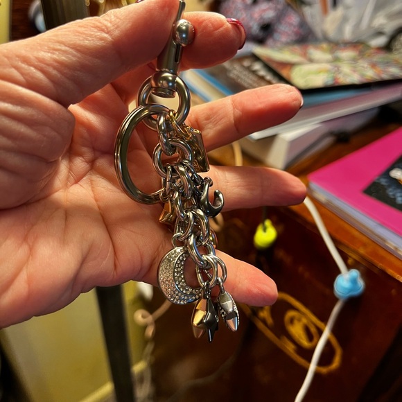 Coach Gold And Silver Moon And Stars Bag Charm Rare - Picture 12 of 16